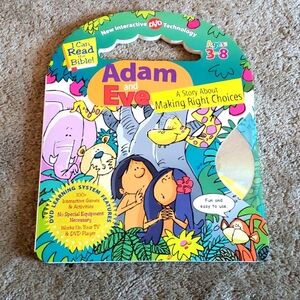 NWT Adam & Eve Bible Board Book w/interactive DVD